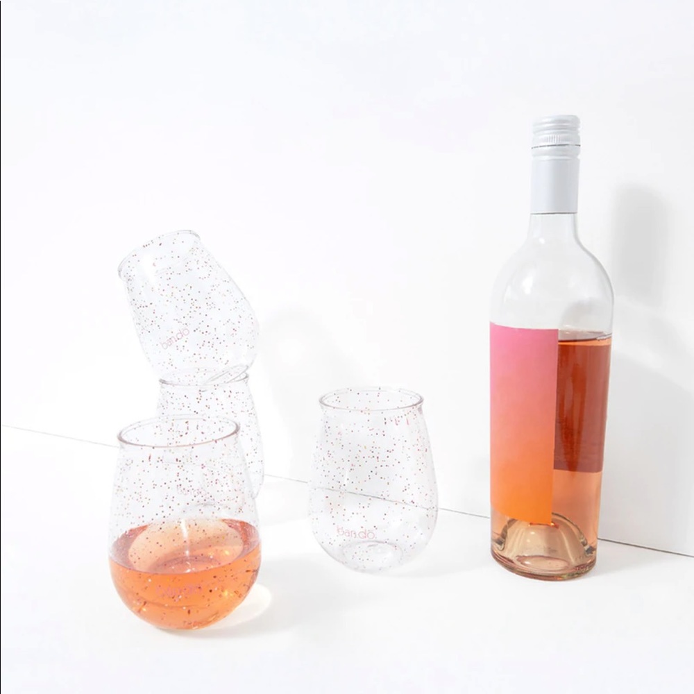 Bando acrylic stemless wine glasses - set of 4